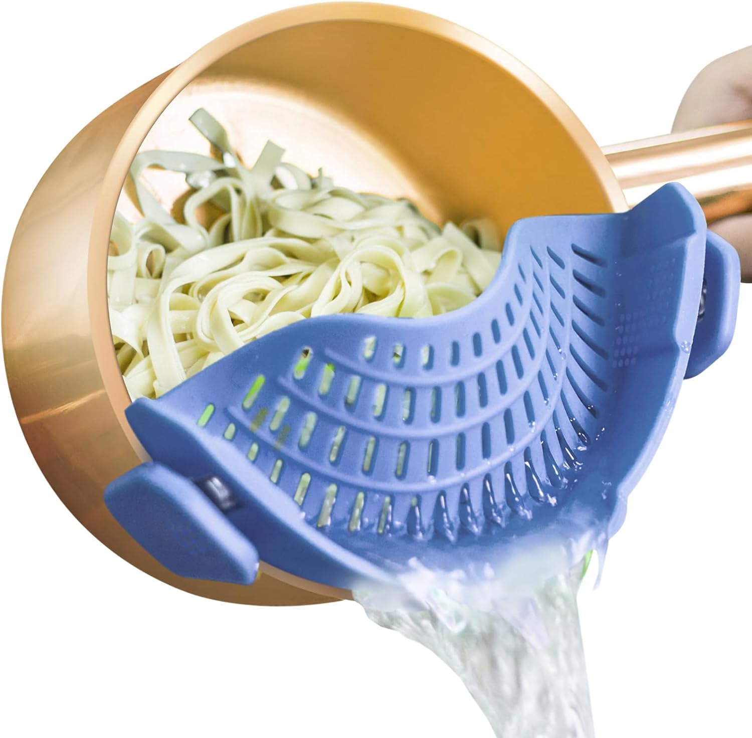 Clip On Silicone Strainer, Pasta Strainer, Clip on Food Strainer, Kitchen Strainer Clip On Silicone Strainer, Pasta Strainer, Clip on Food Strainer, Kitchen Strainer